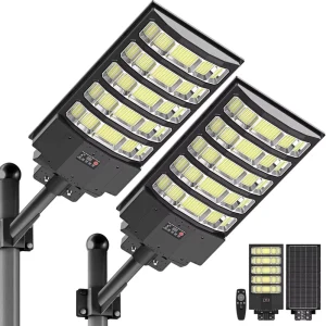 All-in-One Solar LED Street Light IP65 Waterproof with Motion Sensor for Outdoor Courtyard and Wall Mounting