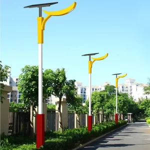 All-in-One Solar LED Street Light with Motion Sensor IP68 Waterproof for Outdoor Road Use