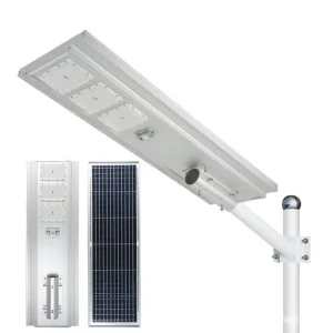All in One Solar Street Light with Motion Sensor Super Bright Waterproof Outdoor Solar Lamp for Rural Home Yard