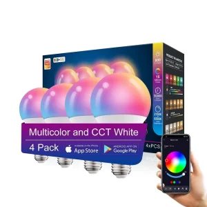 Aluminium RGB Smart Bulb E26 E27 B22