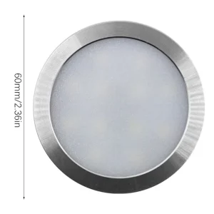 Aluminium Recessed Ceiling Light USB DC5V 2W 3000K 4000K 6000K Circular Ceiling Lamp Thin 8mm Exhibition Cabinet Lamp Closet