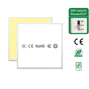 Aluminum 150lm/W CCT-Selectable Recessed Office LED Panel Light 2×2 2×4 0-10V DALI Dimmable 24W 40W SMD