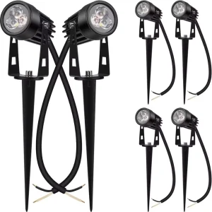Aluminum 3W 3000K 4000K 6000K Green 12V AC85-265V Outdoor LED Garden Lawn Spike Light