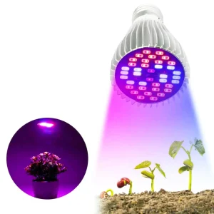 Aluminum 40-LED UV IR E27 LED Grow Light Bulb Full Spectrum PAR for Indoor Plants