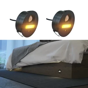Aluminum 40mm Drill-Hole 12V PIR Motion Sensor LED Plinth Light for Kitchen Cabinets and Toe Kicks