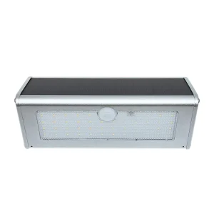 Aluminum 46Led 1000lm 4500mah IP65 Solar Powered Micro Wave Sensor Wall Light Outdoor