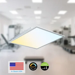 Aluminum Adjustable LED Ceiling Panel Light 600x600mm 40W 3000K 6500K 5CCT CRI80
