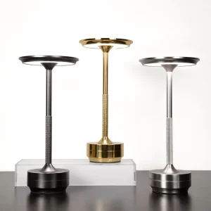 Aluminum Alloy Decorative LED Night Light Infinitely Dimmable Retro Portable Rechargeable Touch Desk Lamp
