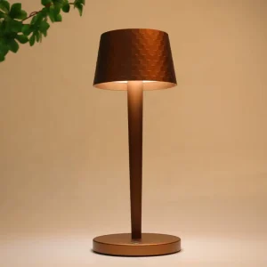 Aluminum High end Feel Light Luxury Design Modern European Style Daylight Atmosphere Touch controlled Rechargeable Portable Lamp