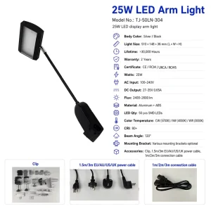 Aluminum Housing Par Stage Effect Lighting Exhibition Led Lamp Booth Light 3000 5700K Color Temp CRI 80 IP20