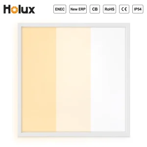 Aluminum IP54 LED Panel Light 22W-60W 150lm/W UGR<19 ENEC CE CB RoHS IES LDT Dimmable Office Ceiling Light