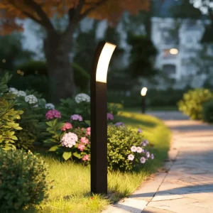 Aluminum IP65 Waterproof Garden Bollard Light 12W Courtyard LED Garden Lawn Light
