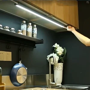 Aluminum LED Cabinet Light, DC 12V/24V, 2835/5730 SMD, Touch Dimmer, Rigid Bar for Kitchen