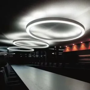 Aluminum LED Linear Ceiling Light IP20 for Office Workshop Supermarket Hotel