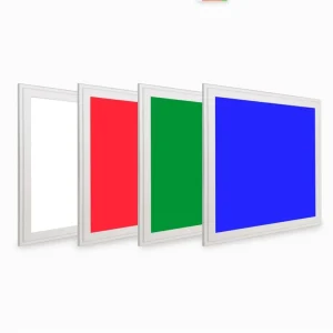 Aluminum LED Sauna Room Colored Lights DMX512RGBW Side Emitting Ultra Thin Square Panel Ceiling Light for Kitchen