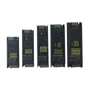 Aluminum Metal Case Wide Voltage 12V 60W 5A Single Output AC to DC Switching LED Power Supply IP20 Slim Light Transformer
