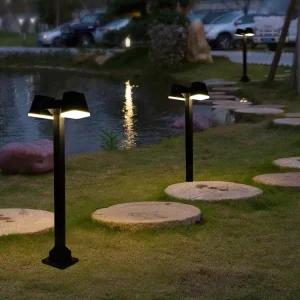 Aluminum Outdoor LED Lawn Light 12W IP65 Yard Garden Light Waterproof Decorative Pathway Lawn Lamps LED Bollard Light
