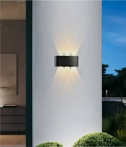 Aluminum Outdoor Wall Lights IP65 Waterproof LED up Down Lighting Decorative Wall Lamps for Gardens & Aisles