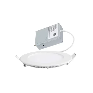 Aluminum Round LED Panel Light with Junction Box 6 or 8 Inch 12W or 18W