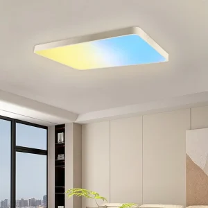 Aluminum SMD2835 Recessed LED Ceiling Panel Light 2×4 RGBW DMX512 Control for Living Room