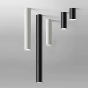 Aluminum Surface-Mounted LED Tube Ceiling Light, 75mm-400mm