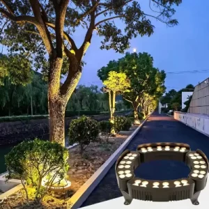 Aluminum Tree Hugging Waterproof IP65 LED Spotlights 3500K Warm White AC220V Outdoor Garden Use
