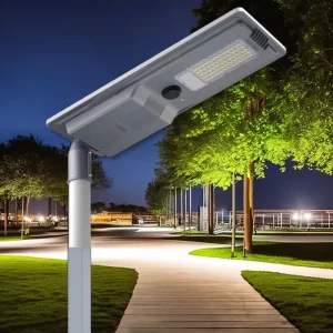 Aluminum Waterproof IP65 100W SMD 5054 Motion Sensor Solar Street LED Light