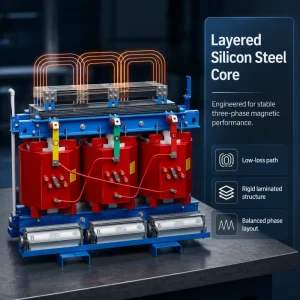 Aluminum-Winding Cast Resin Three-Phase Silicon Steel Laminated-Core Transformer Custom KVA Voltage