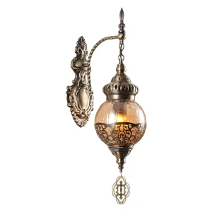Amber Warm Dim Light Wall Lamp for Boutique Hotels Homestays Bedroom Headboards Folk Taverns Bars and Thai Spas