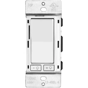American 120V LED Wall Dimmer Switch 3-Way Double-Pole PC Material 15A White