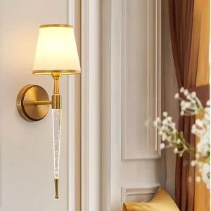 American Brass Contemporary Warm White Wall Lamp for Bedroom Living Room Corridor Hallway LED Light Source