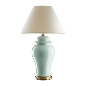 American Ceramic Table Lamp Living Room Bedroom Study Bedside Lamp LED Table Lamp Simple Modern Light Luxury
