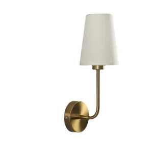 American Simple Gold Wall Light Modern Fabric Lampshade Metal Wall Lamp Bedroom Bedside Lamp Mounted TV Wall Sconce Lamp