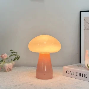 American Style Bedroom Bedside Decorative Night Light Push Button Dimmable Battery Flexible Table Lamp Luxury Cream Atmosphere