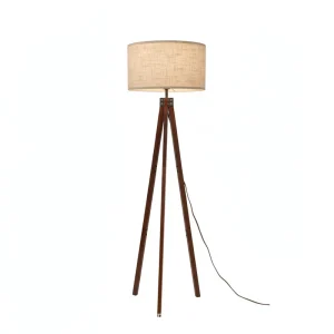 American Style Floor Lamp Simple Atmosphere Creative Solid Wood Living Room Study Nordic Bedroom Decor Standing Lamp