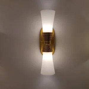 American Style Gold Foil Living Room Utopia Wall Lamp Designer Creative Minimalist Bathroom Background Wall Bedroom Bedside Lamp