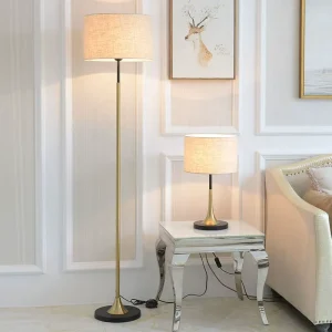 American-Style Living Room Floor Lamp Nordic Minimalist Warm Bedside