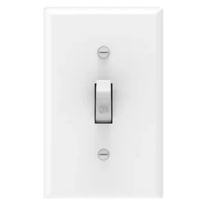 American US Standard 30A 120-277V Light Switch Back and Side Wire Double Pole Toggle Wall Switch