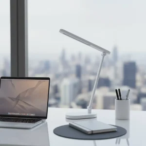 Anti Myopia Full Spectrum LED Desk Lamp Adjustable Brightness Eye Comfort Reading Light for School and Office Use