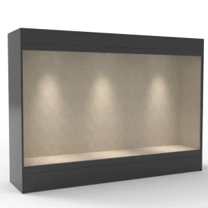 Anti-Reflective Glass Museum Exhibition Showcase with Lockable Doors and Remote-Control Lighting