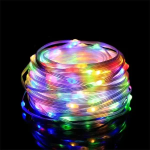 Aoying Pebble Seed Pixel Lights DC12V Lights Led Strip Fairy String RGB Light for Holidays Decoration Christmas Led String