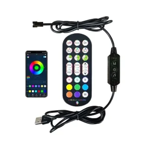 App-Controlled DC 5V USB RGBIC LED Controller 3-Pin 5V WS2812B/2811/5050 Strip Light Remote