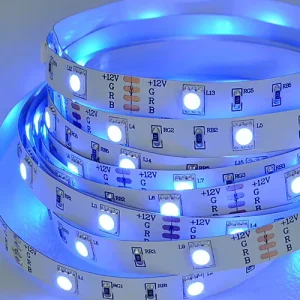 App-Controlled Flexible SMD5050 RGB LED Strip 12V/24V 30/60/120 LEDs/m IP65/IP68