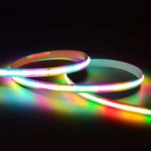 App-Controlled RGB COB LED Strip Light 24V 12V 840 LEDs Music Reactive Flexible