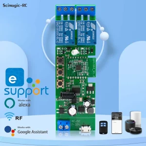 App Smart Remote Control Switch AC DC 7-32V 2CH Relay Module 2-Channel RF Wireless Receiver F0901