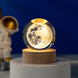 Art Crystal Ball Night Lamp 3d Luminous Solar System Crystal Ball Decoration Led Night Lights