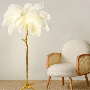 Art Palm Tree Design Underground LED Light, Standing Floor Lamp for Living Room Bedroom