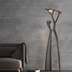 Art Tree Branch Sculpture Resin Floor Lamp Exhibition Hall Hotel Ornament Abstract Large Decoration Fiberglass Standing Light