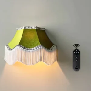 Artistic Modern White Tassel Iron Fabric LED Wall Lamp Decorative Wall Sconce Living Room TV Background Wedding Bedside