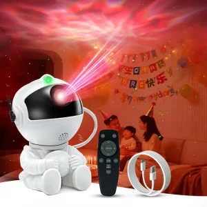 Astronaut Galaxy Projector Starry Sky Night Light With Remote Control For Bedroom Party Decor Gift